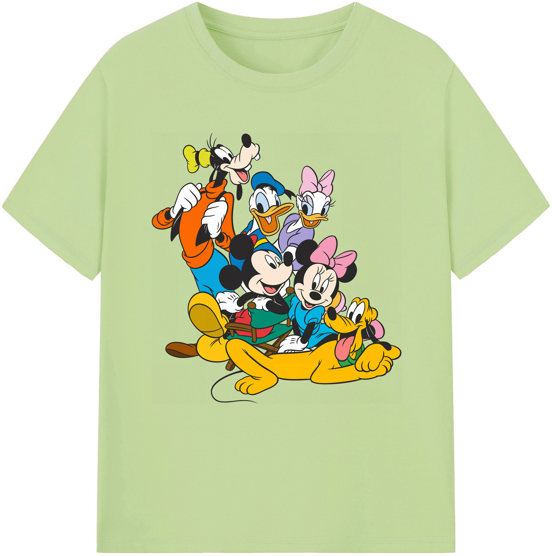 （画像用） ミッキーマウス Mickey Mouse 綿100％半袖Tシャツ（フロントプリント）